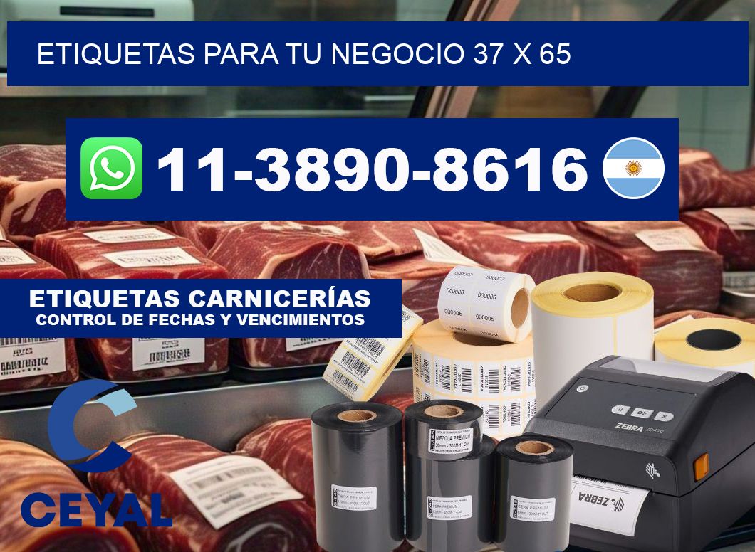 Etiquetas para tu negocio 37 x 65