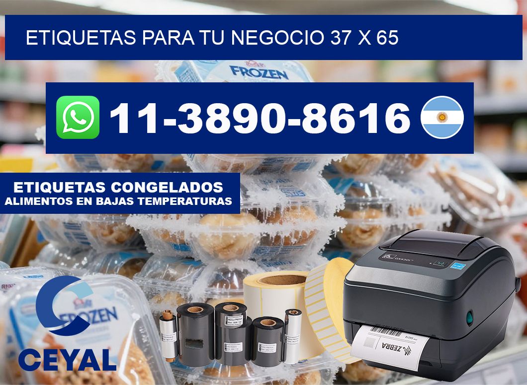 Etiquetas para tu negocio 37 x 65