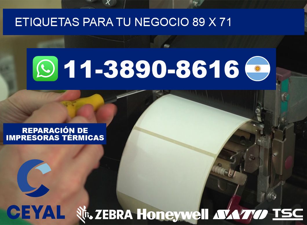 Etiquetas para tu negocio 89 x 71