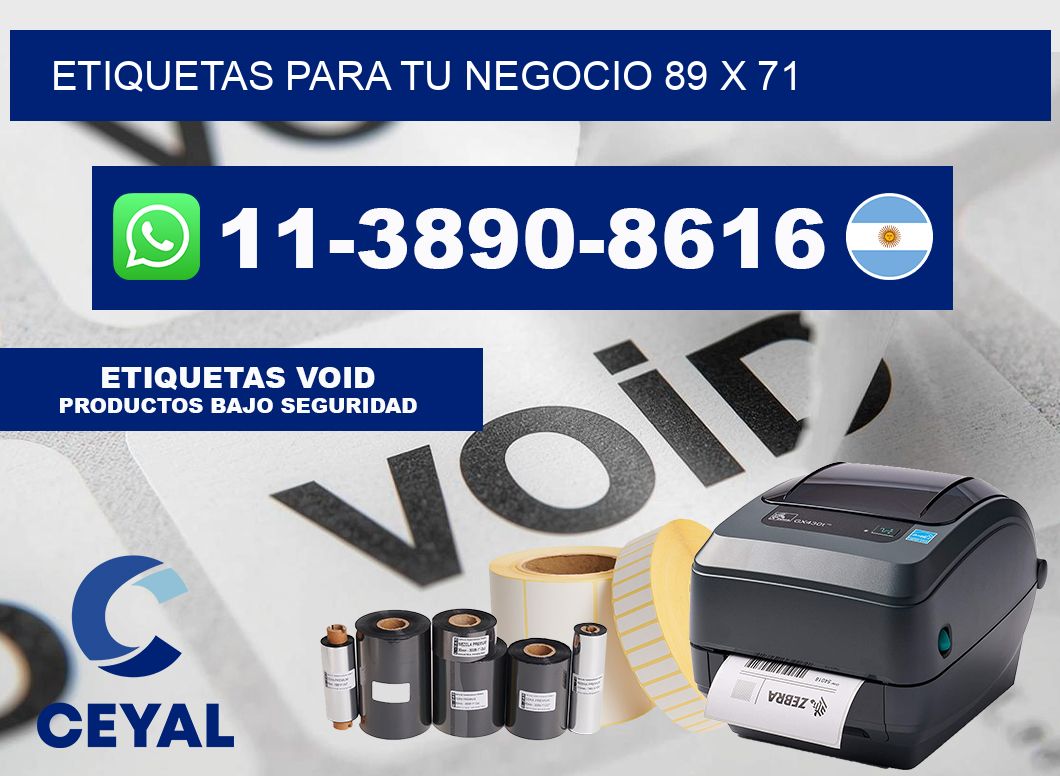 Etiquetas para tu negocio 89 x 71