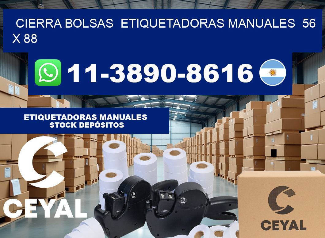 cierra bolsas  Etiquetadoras Manuales  56 x 88