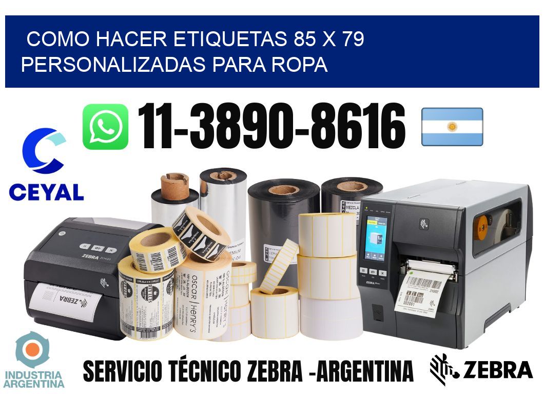 como hacer etiquetas 85 x 79 personalizadas para ropa