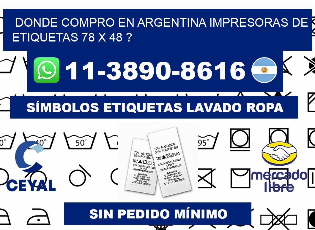 donde compro en argentina impresoras de etiquetas 78 x 48 ?