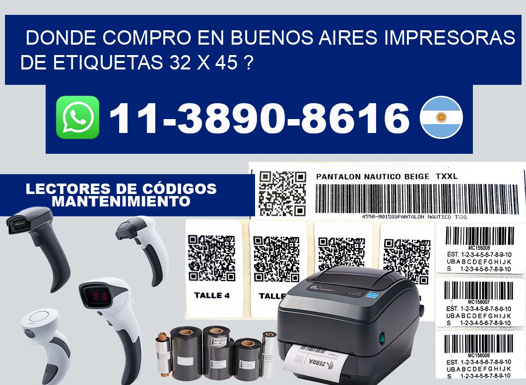donde compro en buenos aires impresoras de etiquetas 32 x 45 ?