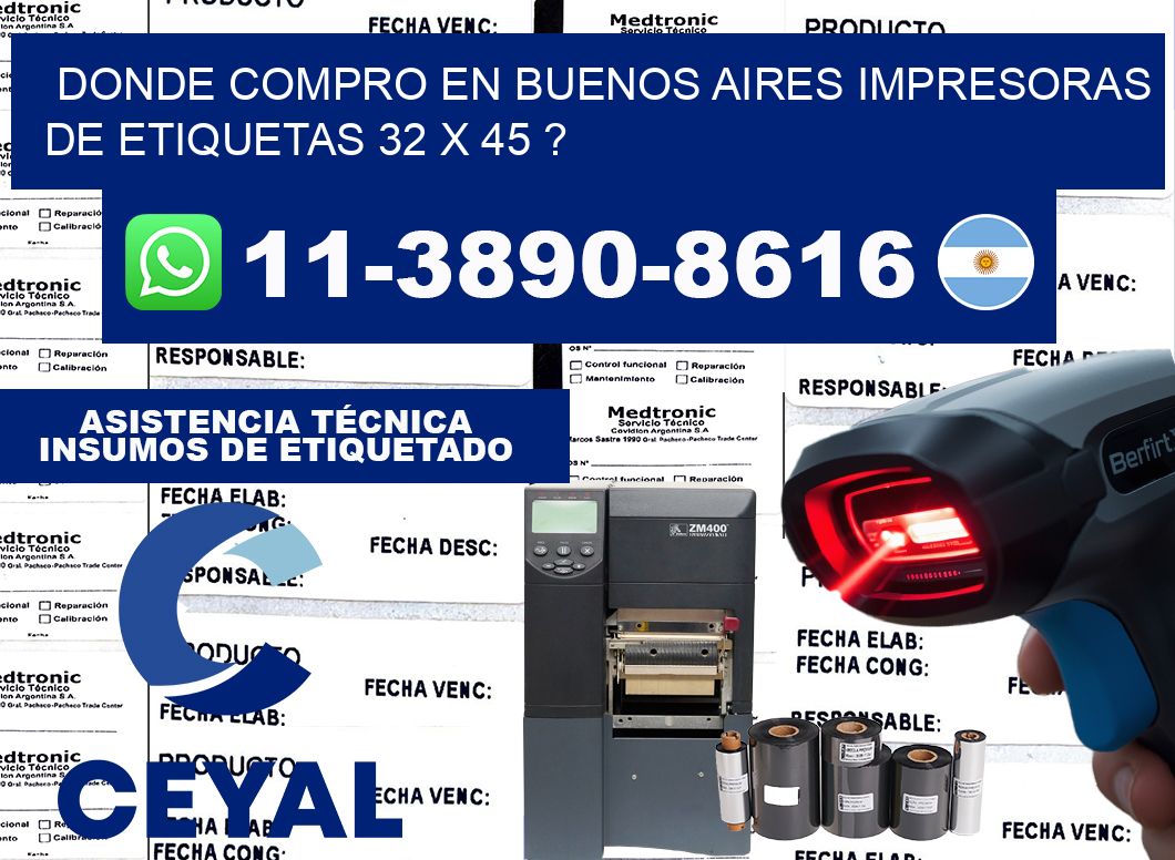 donde compro en buenos aires impresoras de etiquetas 32 x 45 ?