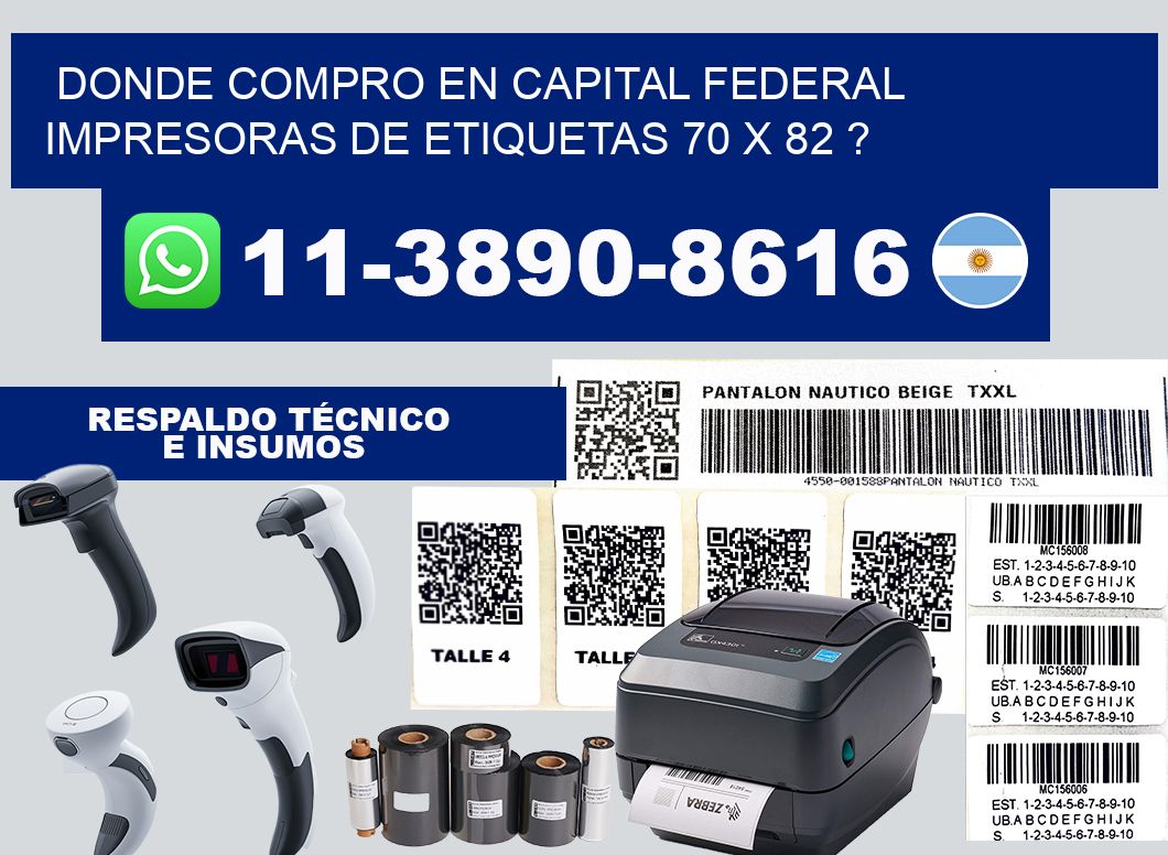 donde compro en capital federal impresoras de etiquetas 70 x 82 ?