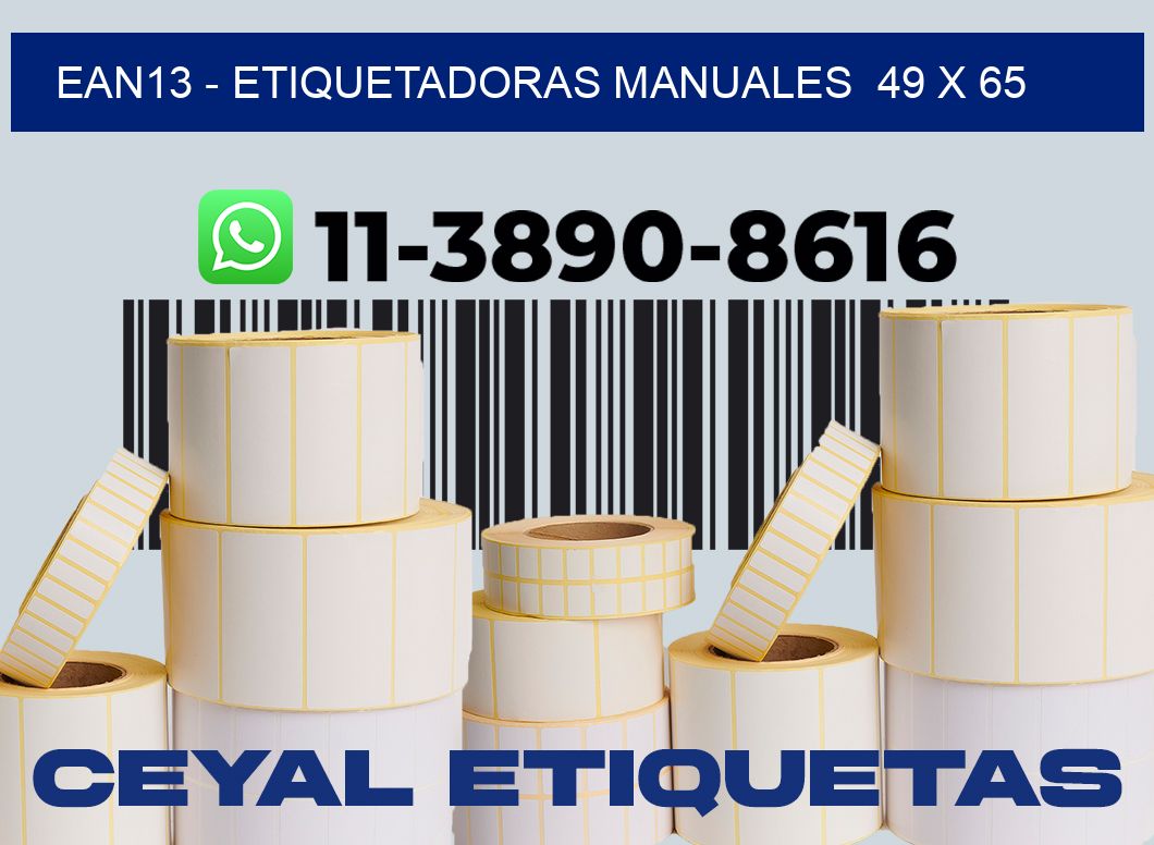 ean13 - Etiquetadoras Manuales  49 x 65
