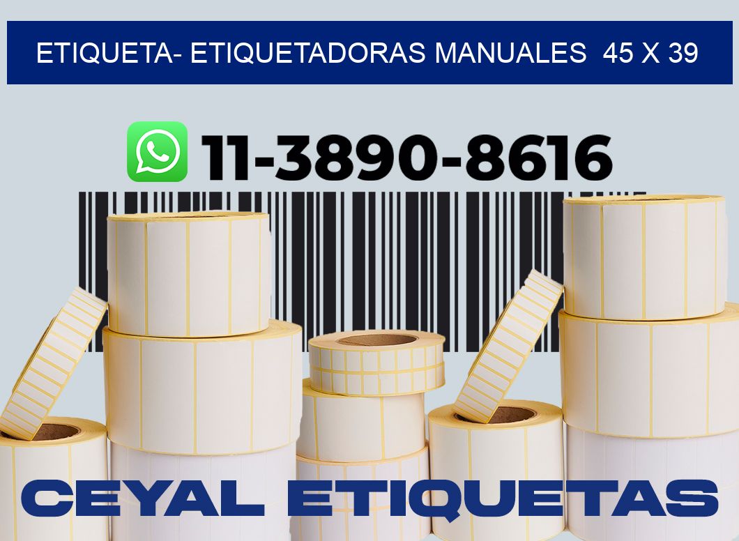etiqueta- Etiquetadoras Manuales  45 x 39