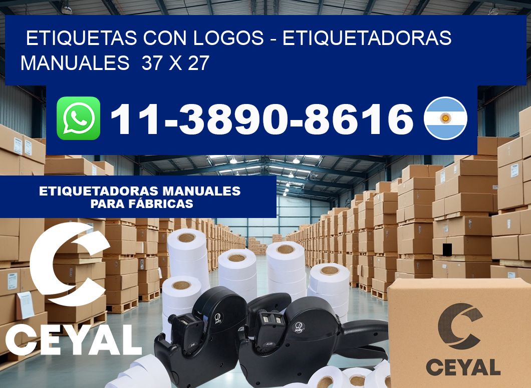 etiquetas con logos – Etiquetadoras Manuales  37 x 27
