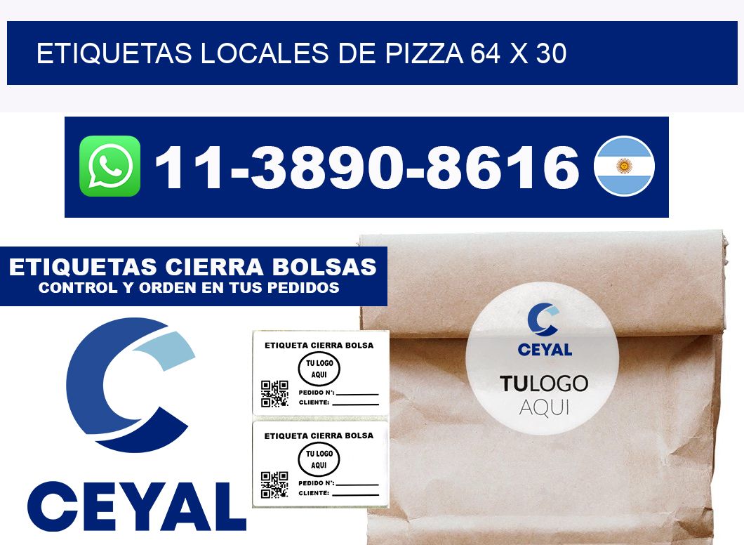 etiquetas locales de pizza 64 x 30