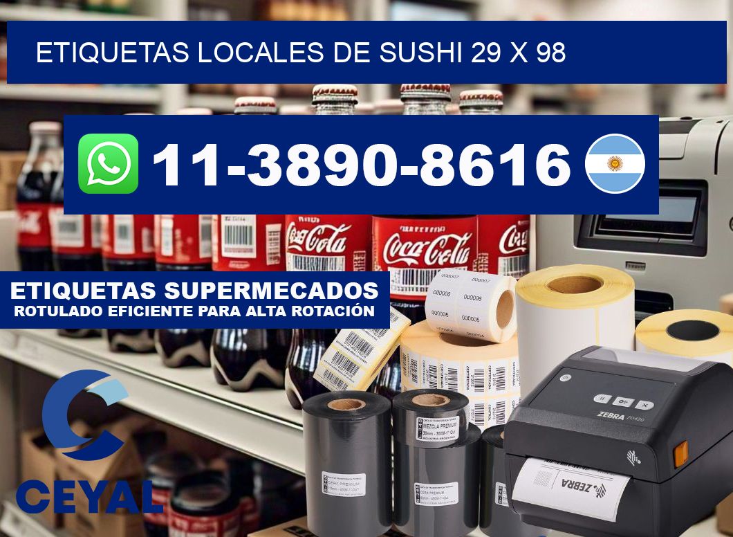 etiquetas locales de sushi 29 x 98