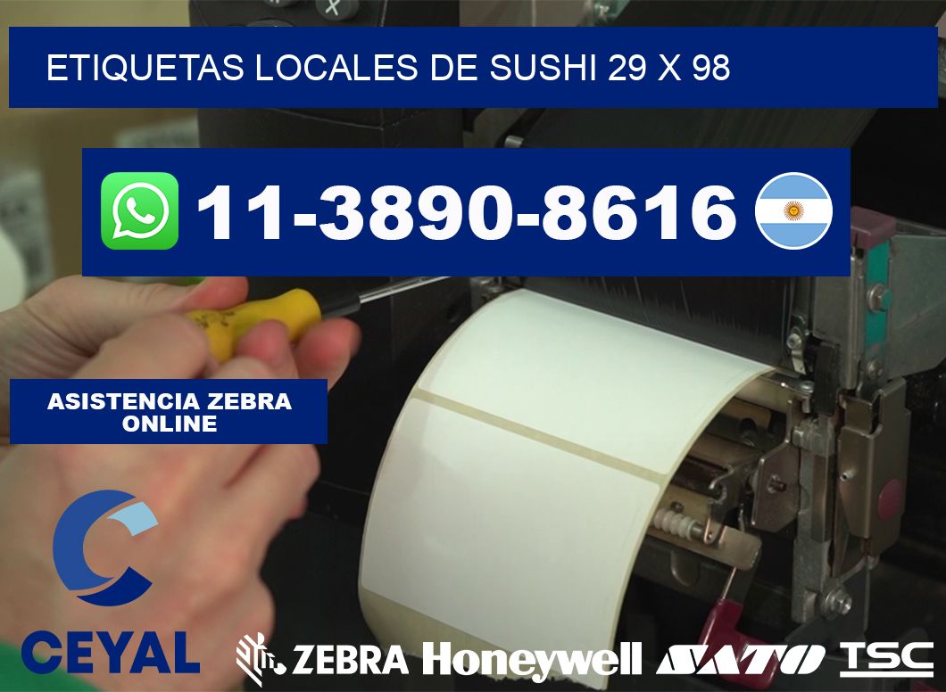 etiquetas locales de sushi 29 x 98