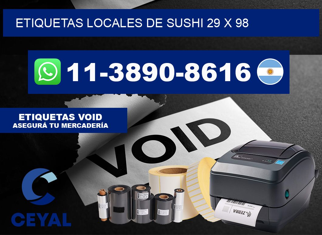 etiquetas locales de sushi 29 x 98