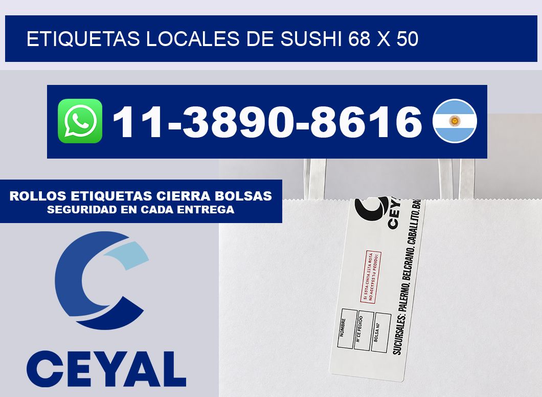 etiquetas locales de sushi 68 x 50