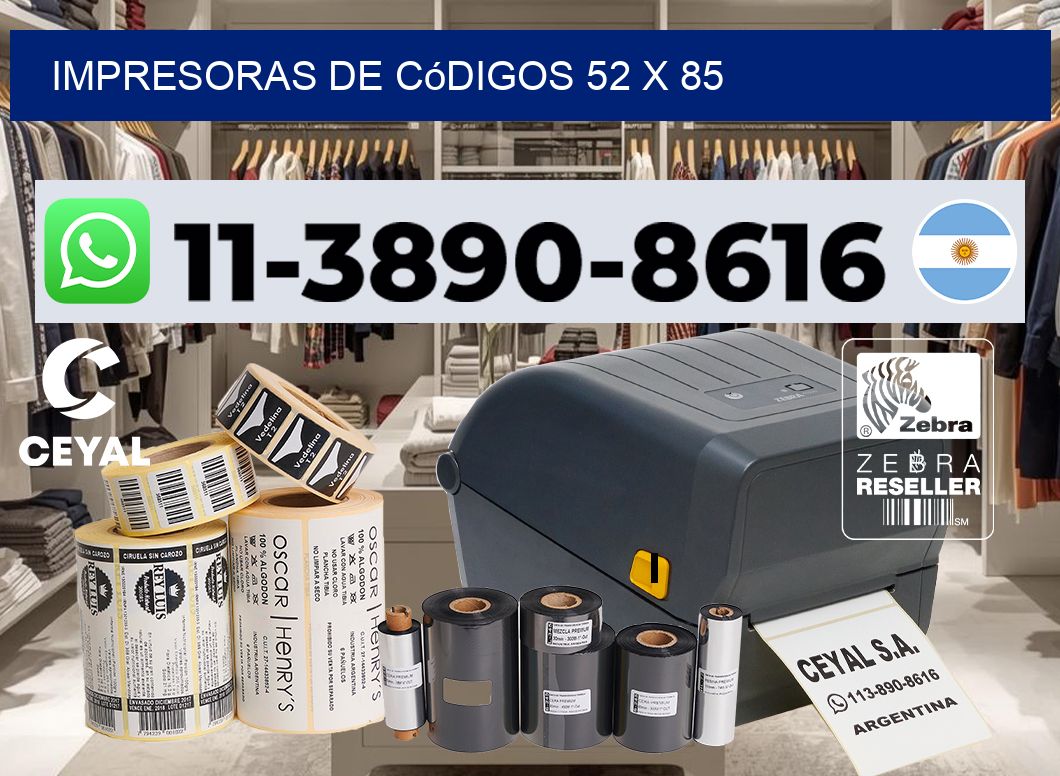 impresoras de códigos 52 x 85