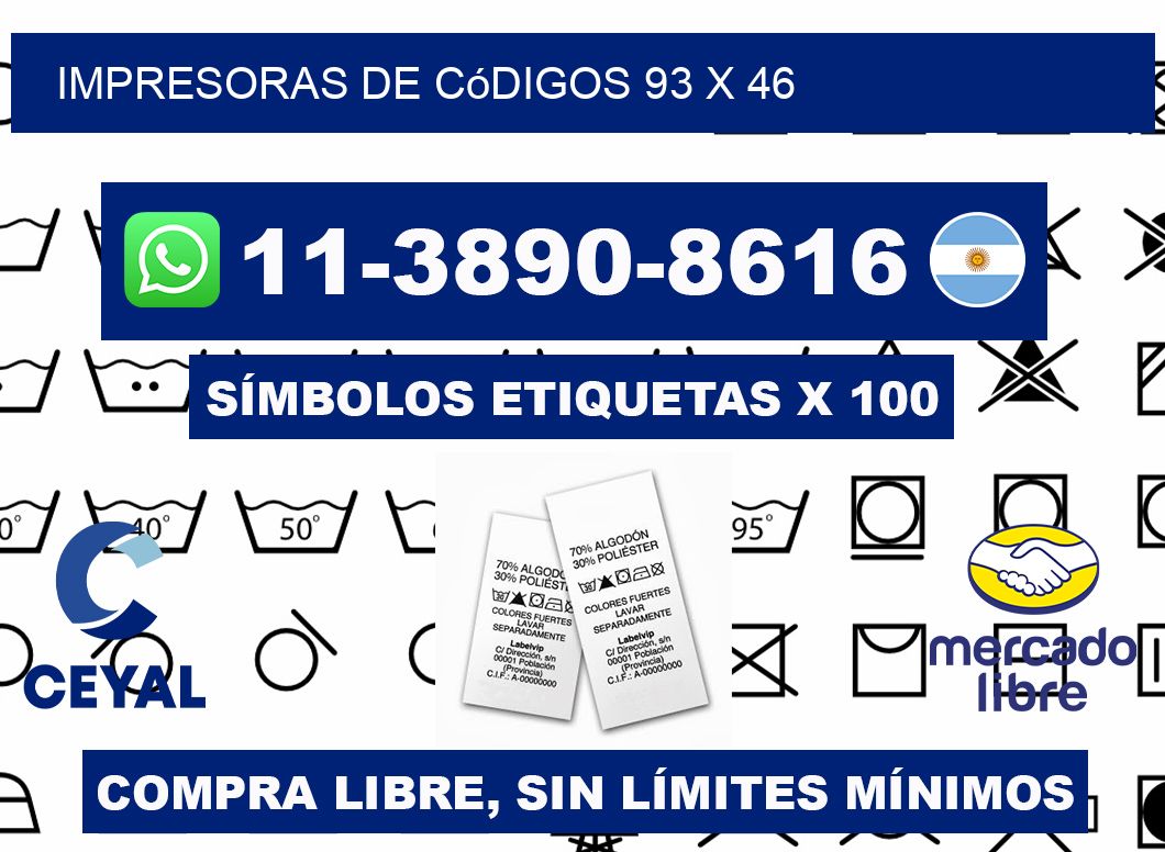 impresoras de códigos 93 x 46