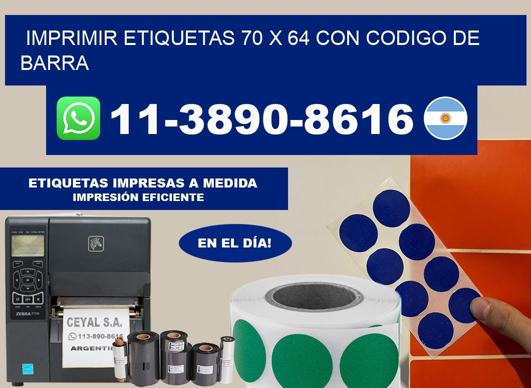 imprimir etiquetas 70 x 64 con codigo de barra
