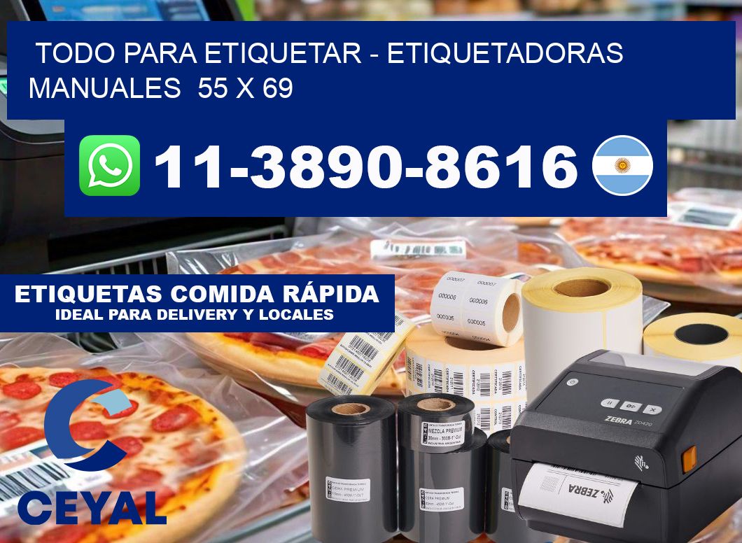 todo para etiquetar - Etiquetadoras Manuales  55 x 69