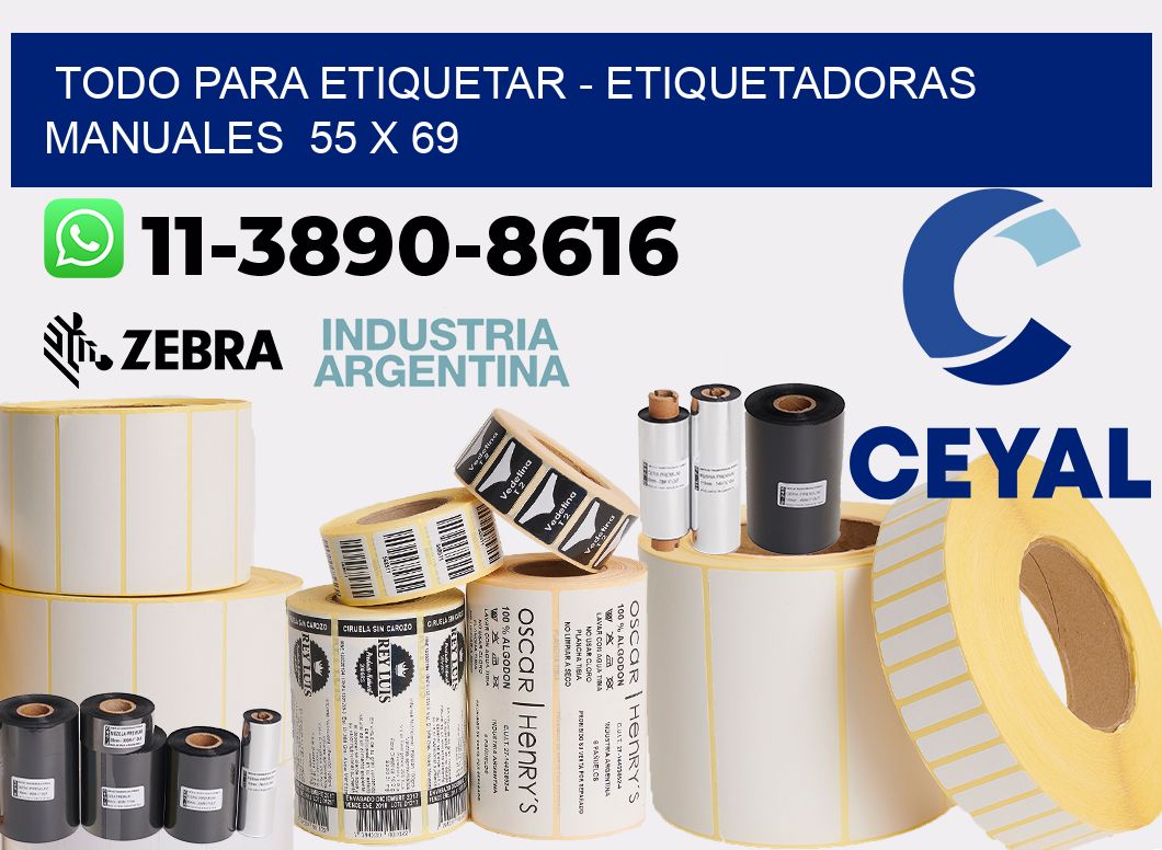 todo para etiquetar - Etiquetadoras Manuales  55 x 69