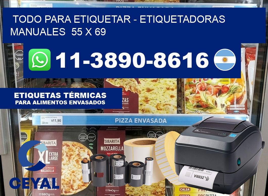 todo para etiquetar – Etiquetadoras Manuales  55 x 69