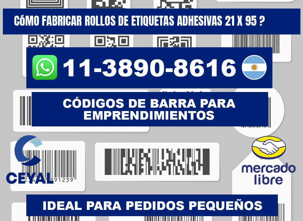 Cómo fabricar rollos de etiquetas adhesivas 21 x 95 ?