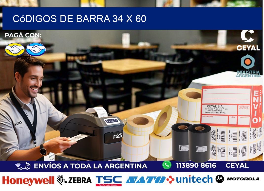 códigos de barra 34 x 60