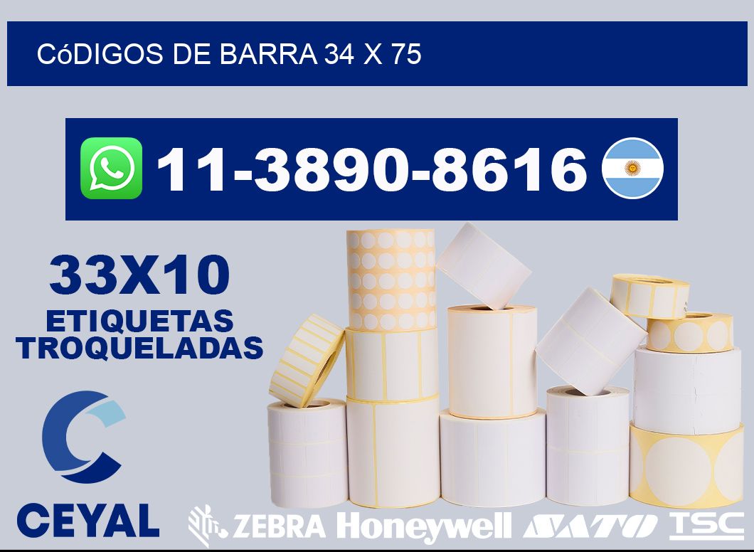 códigos de barra 34 x 75