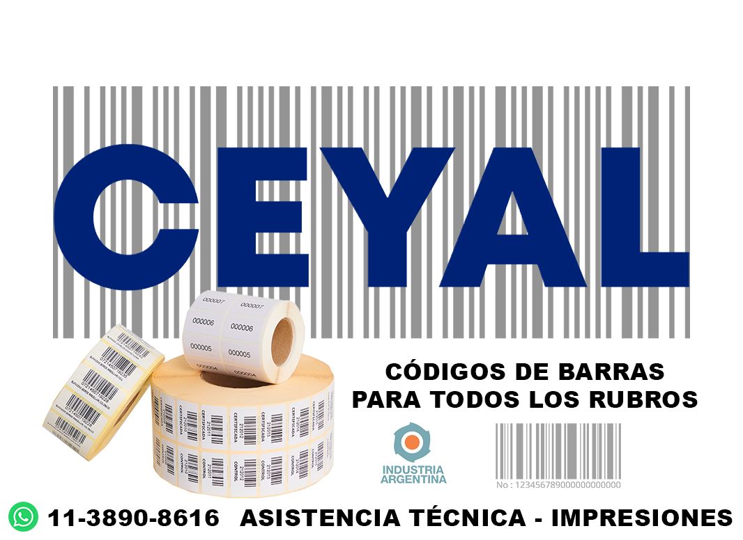 códigos de barra 36 x 80