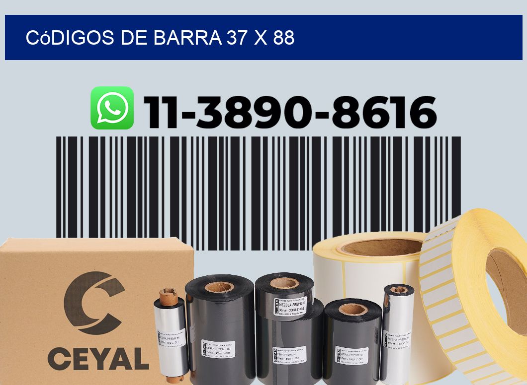códigos de barra 37 x 88