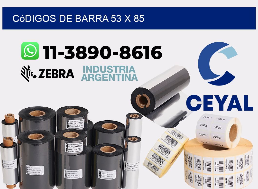 códigos de barra 53 x 85