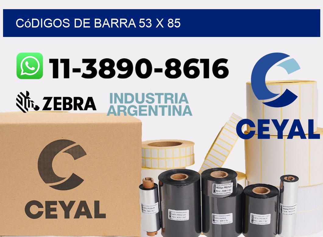 códigos de barra 53 x 85