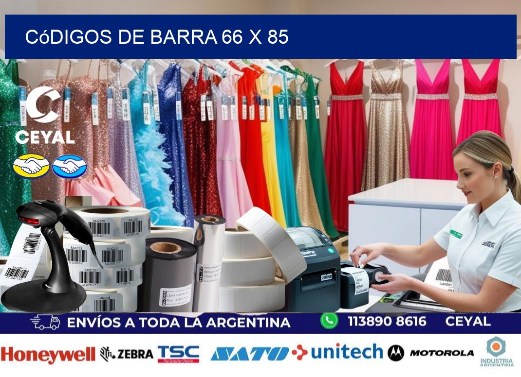 códigos de barra 66 x 85