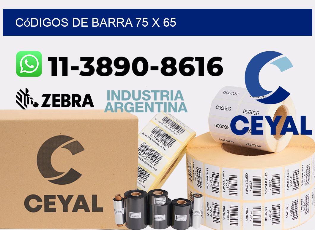 códigos de barra 75 x 65
