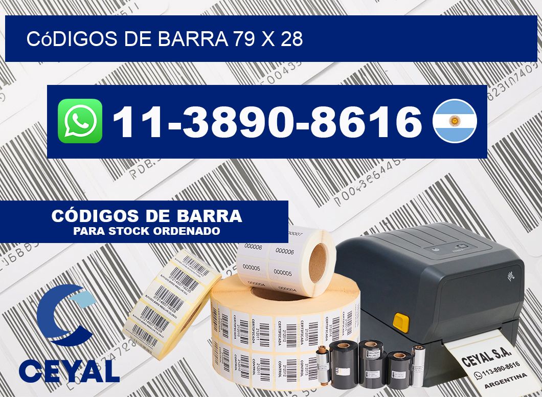 códigos de barra 79 x 28