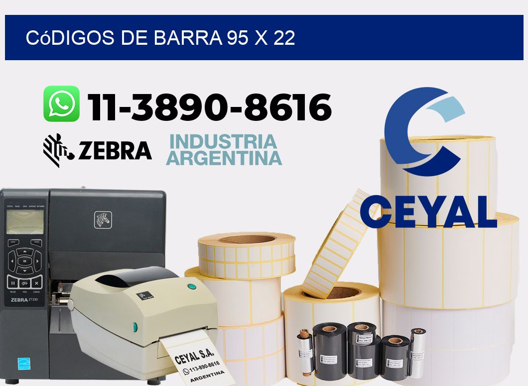 códigos de barra 95 x 22