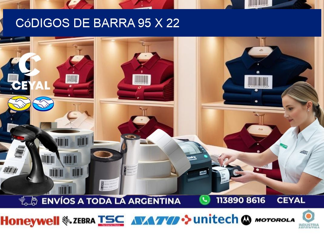 códigos de barra 95 x 22
