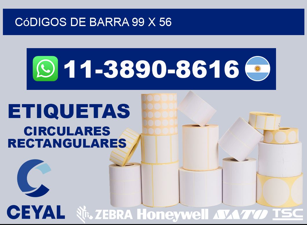 códigos de barra 99 x 56