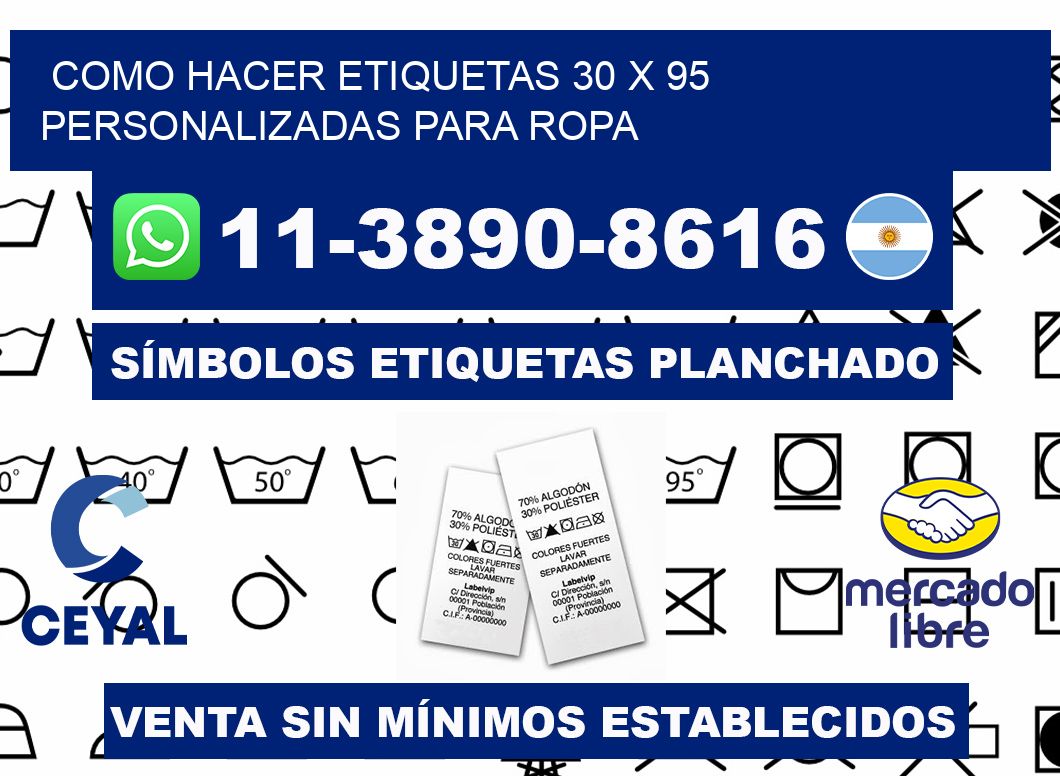 como hacer etiquetas 30 x 95 personalizadas para ropa