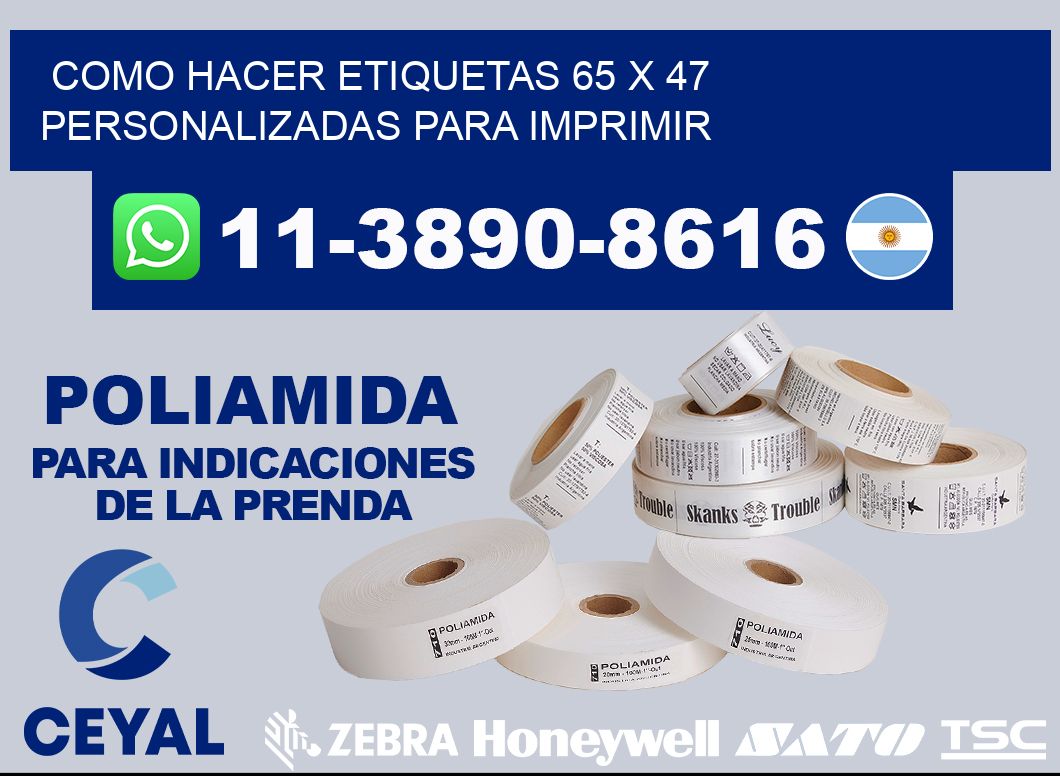 como hacer etiquetas 65 x 47 personalizadas para imprimir