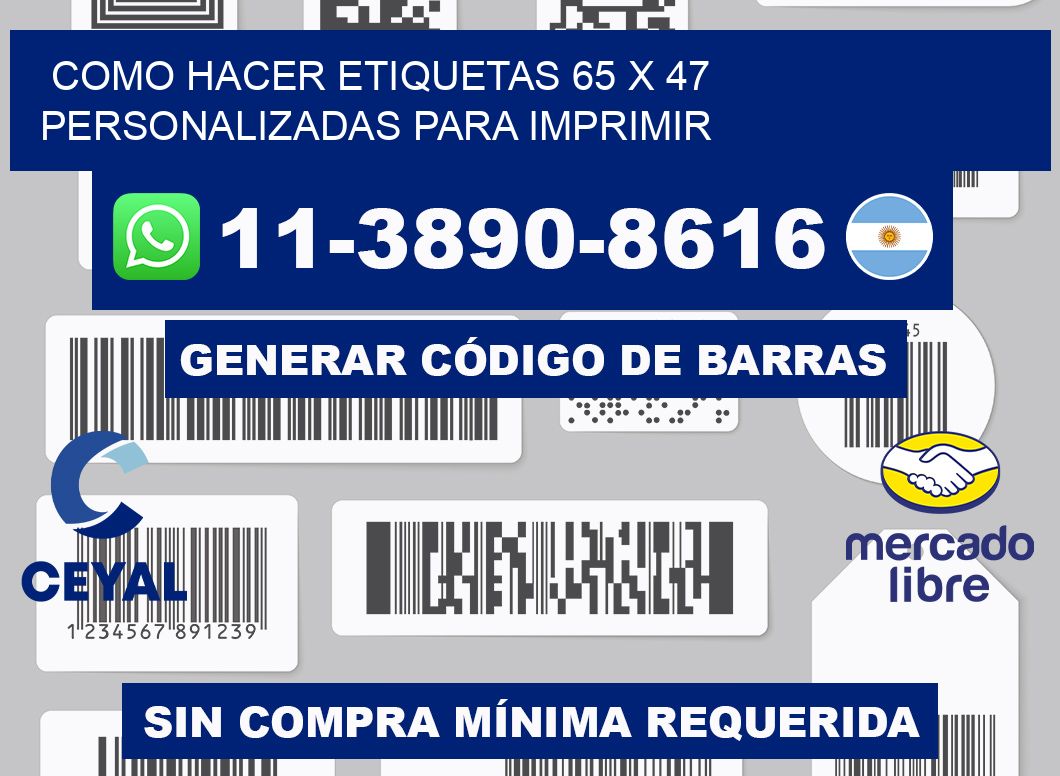 como hacer etiquetas 65 x 47 personalizadas para imprimir