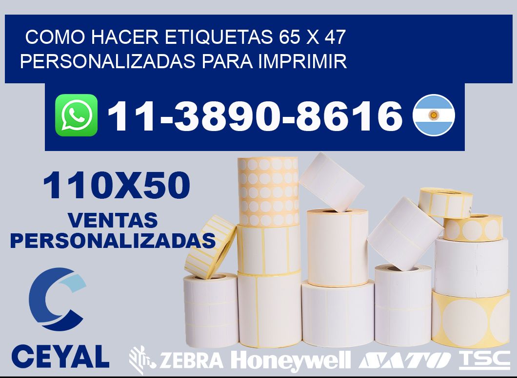 como hacer etiquetas 65 x 47 personalizadas para imprimir