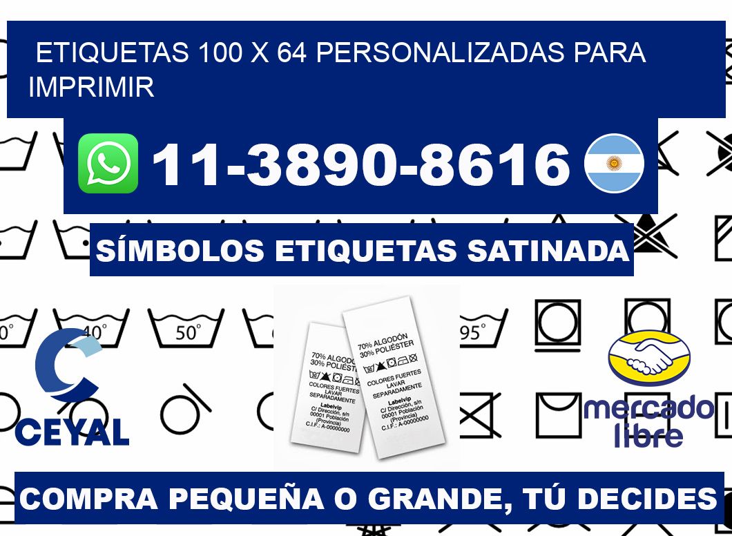 etiquetas 100 x 64 personalizadas para imprimir
