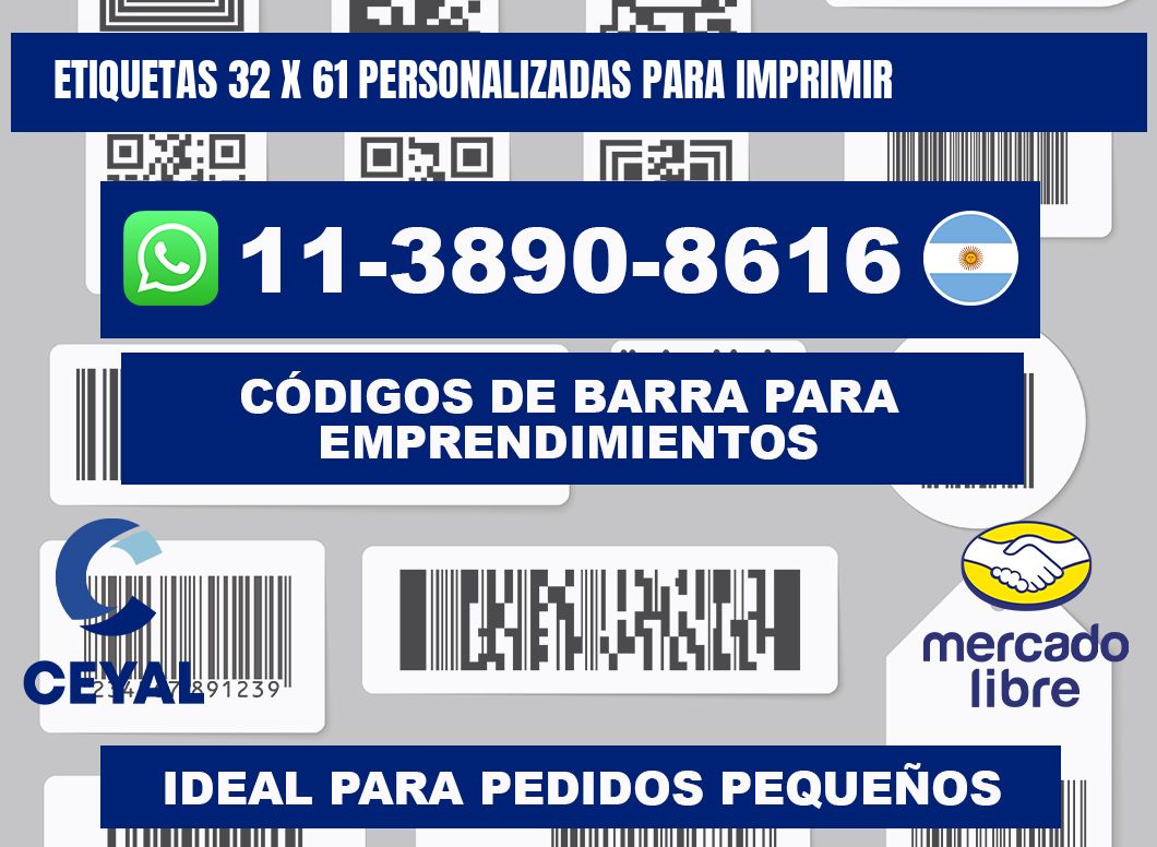 etiquetas 32 x 61 personalizadas para imprimir