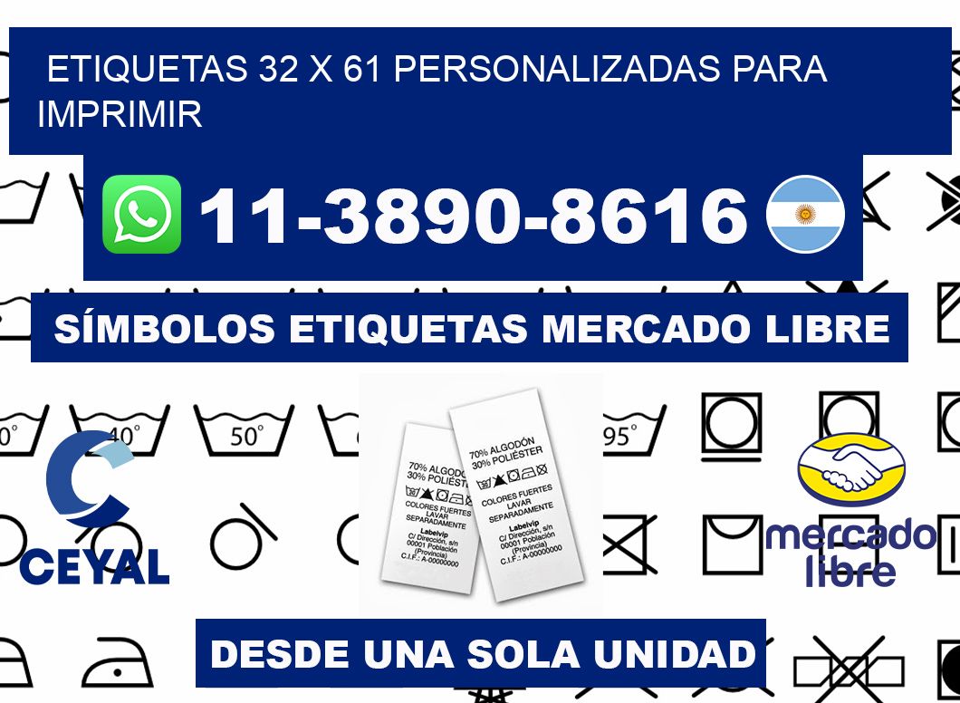 etiquetas 32 x 61 personalizadas para imprimir