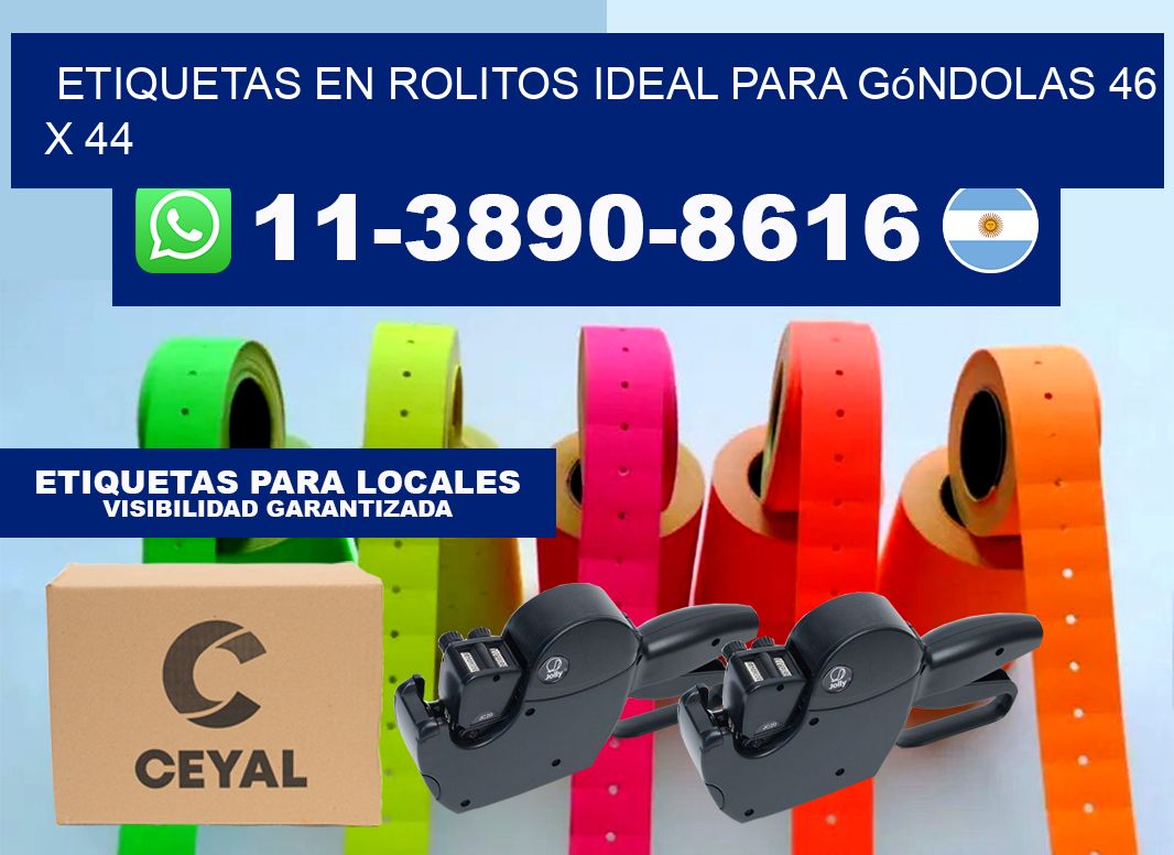 etiquetas en rolitos ideal para góndolas 46 x 44
