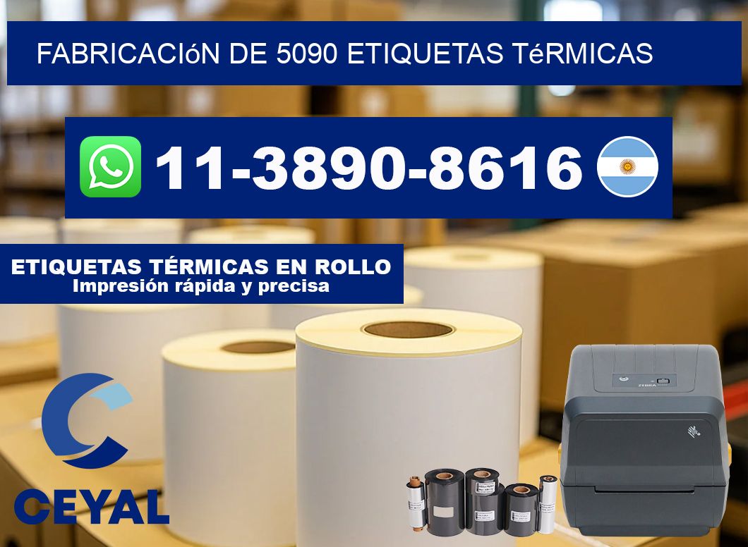 fabricación de 5090 etiquetas térmicas