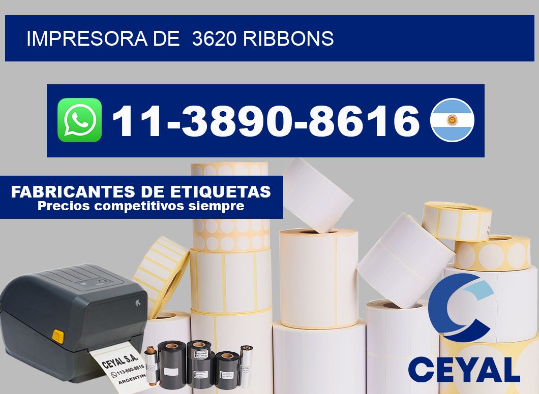 impresora de  3620 ribbons