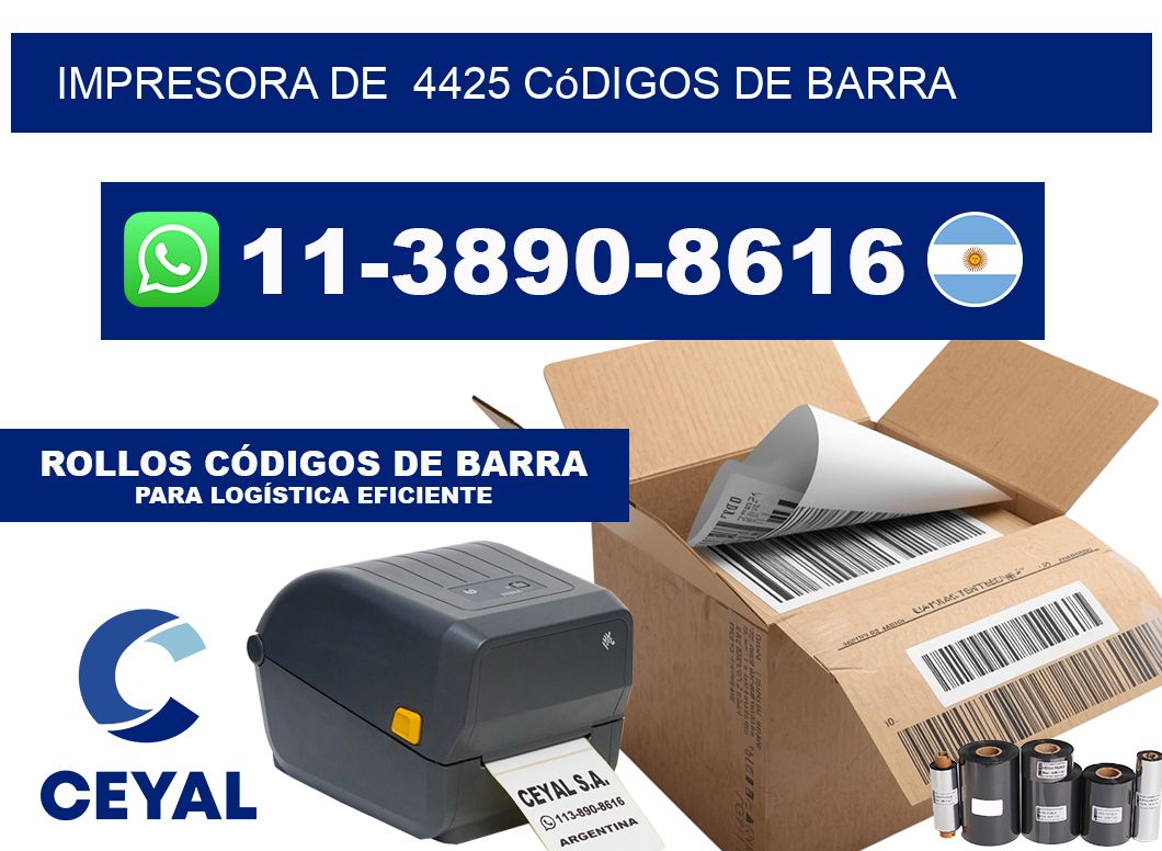 impresora de  4425 códigos de barra