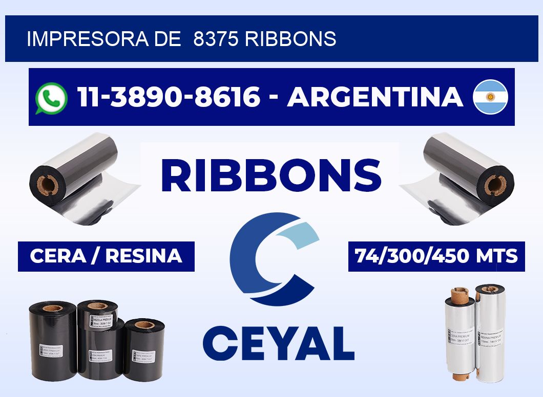 impresora de  8375 ribbons