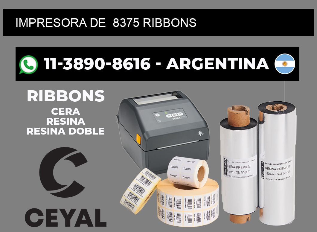 impresora de  8375 ribbons